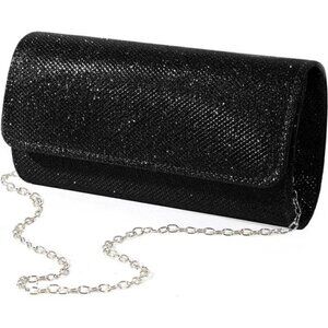 Black Clutch Purses for Women Ladies Party Handbag Wedding Bag Evening Bag